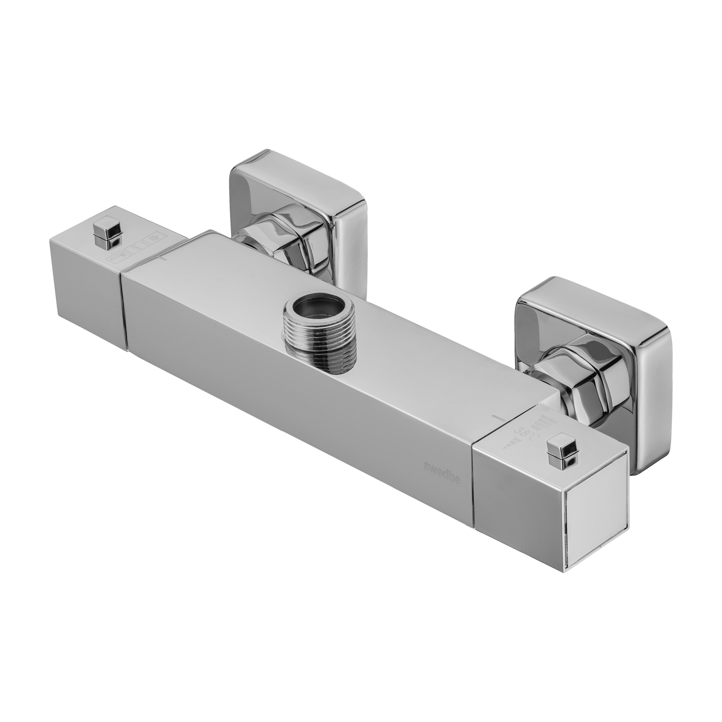 Смеситель термостатический для душа с верхним подключением Swedbe Hermes 9023