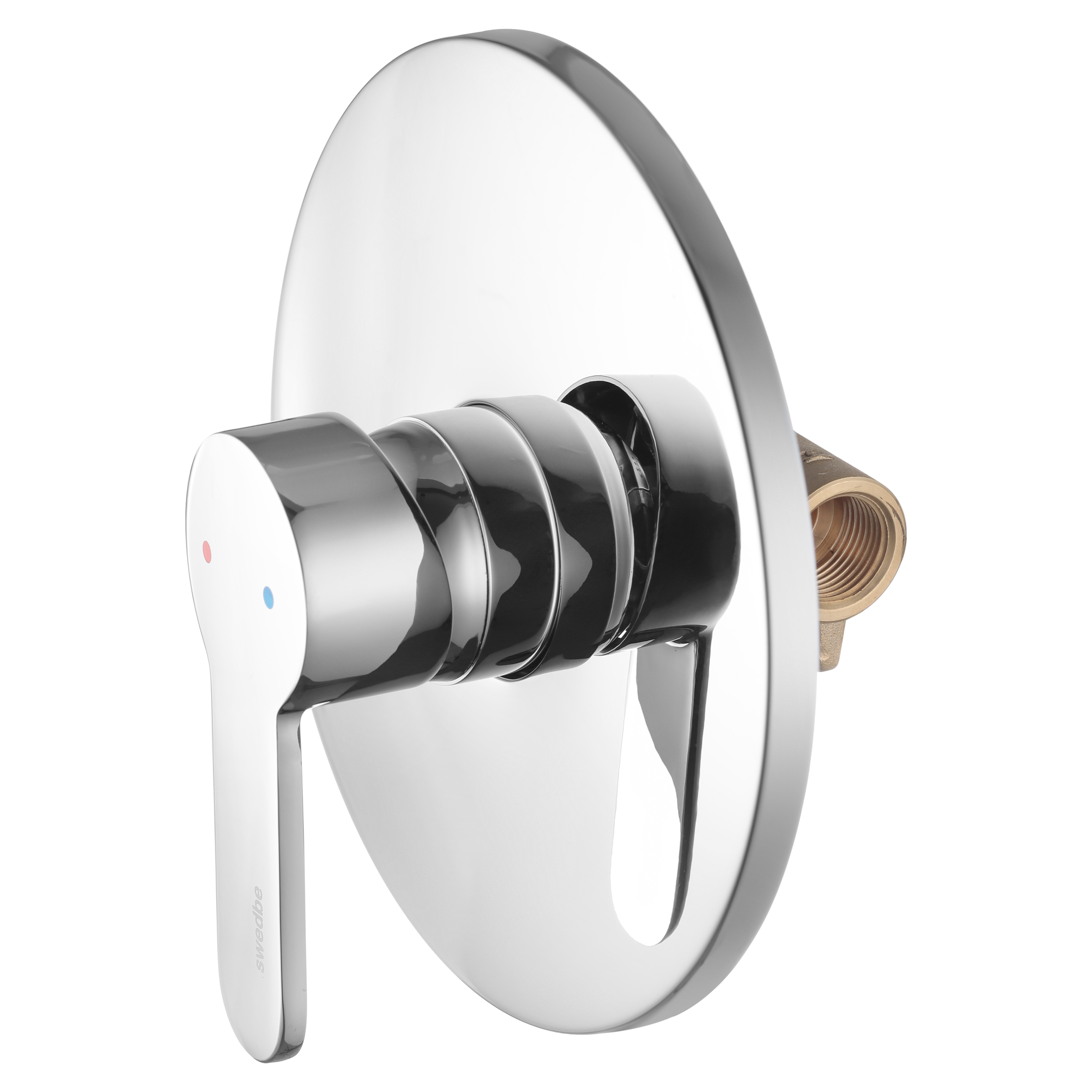 Смеситель встраиваемый подключение на 1 выход Сведби Платта/Swedbe Platta 5517